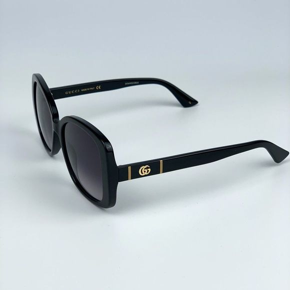 🔥 Gucci GG0762S 001 Sunglasses Black Grey Gradient Square Women - Picture 6 of 11